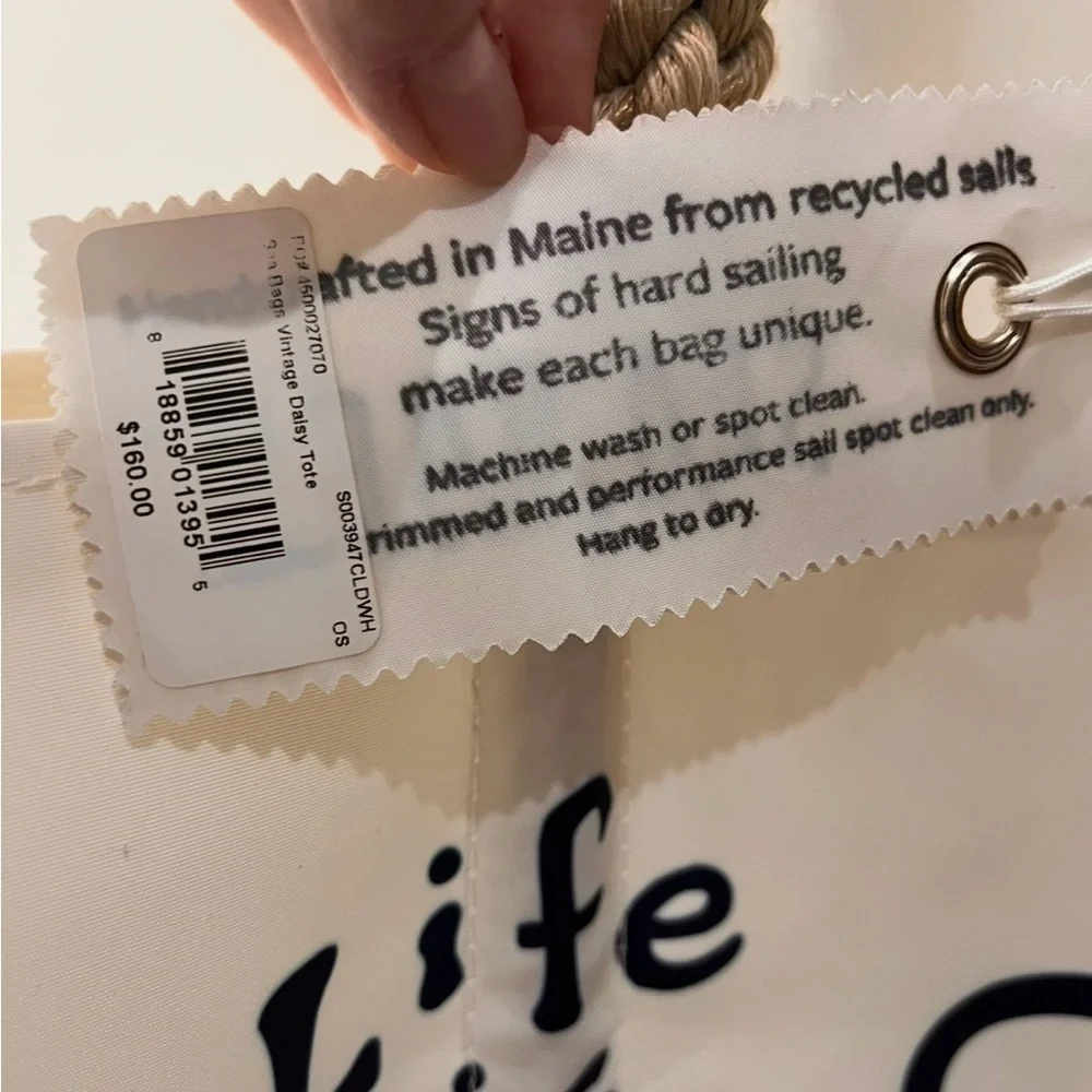 Life Is Good White Tote from Sea Bags - Picture 5 of 5